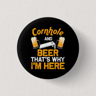 Roligt Cornhole-present För Män Cornhole-spelare Ö Knapp