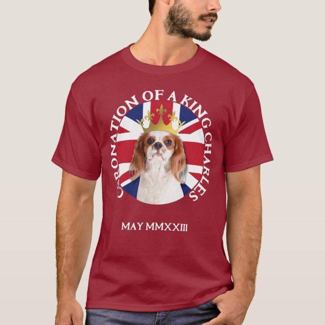 Roligt CORONATION OF A Kung Charles Spain T Shirt (Framsida)