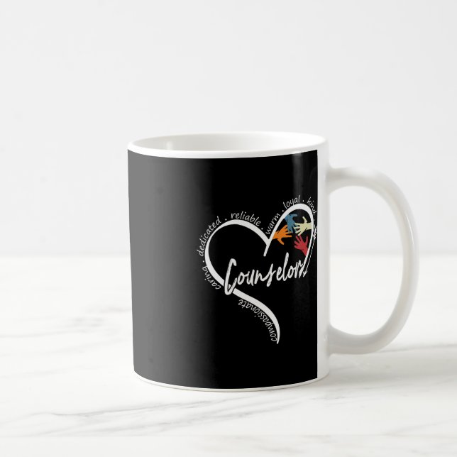 Roligt Counselor Graphic Tees Toppar Back to schoo Kaffemugg (Höger)