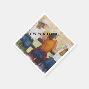 ROLIGT COWGIRLS PAPPRA NAPKINER PAPPERSSERVETT