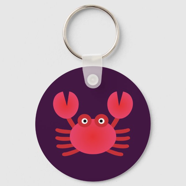 Roligt Crab Nyckelring (Framsida)