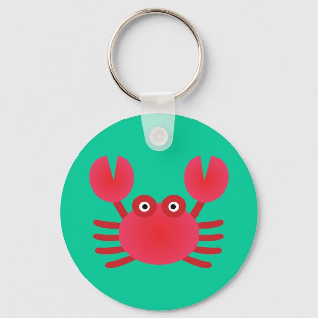 Roligt Crab Nyckelring (Framsida)
