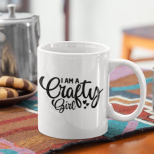 Roligt Crafty Girl Kaffemugg