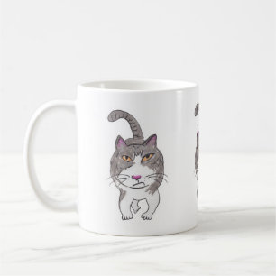 Roligt Crank Kattunge Pet Doodle Art Design Kaffemugg