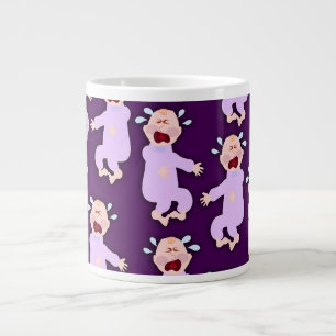Roligt Cranky Crybaby Characters Tecknad Art Jumbo Mugg