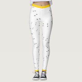 Roligt Crazy Chicken Springa! | Skriv ut Chicken g Leggings