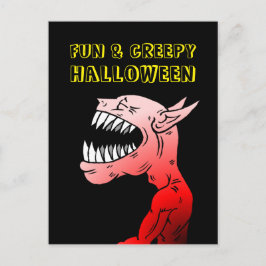 Roligt & Creepy Halloween-vykort Helg Vykort