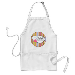Roligt Cupkaka & Bakers Hat Personlig Apron Förkläde