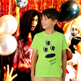 Roligt Cute Ansikte Easy Halloween-kostym T Shirt