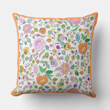 Roligt Cute Botanical Colorful Blommigt Monogram