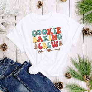 Roligt Cute Cookie Baking Crew jul Kvinnor i julkl T Shirt