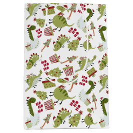 Roligt Cute Dinosaurs Presenter Träd Mönster jul