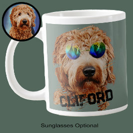 Roligt Cute Goldendoodle eller Ditt foto från Papp Jumbo Mugg