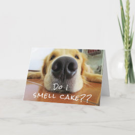 Roligt Cute Hund Big Nose Grattis på födelsedagen Kort