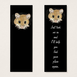Roligt Cute Little Mouse Bookmark Litet Visitkort