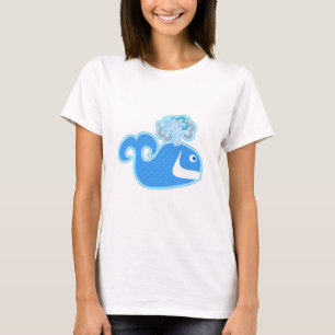Roligt Cute Lycklig Whale Tecknade figurer Tröja