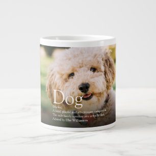 Roligt Cute Photo Hund Definition Pet Quote Jumbo Mugg
