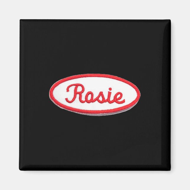 Roligt Cute Rosie Riveter Feminist Costume Magnet (Framsidan)