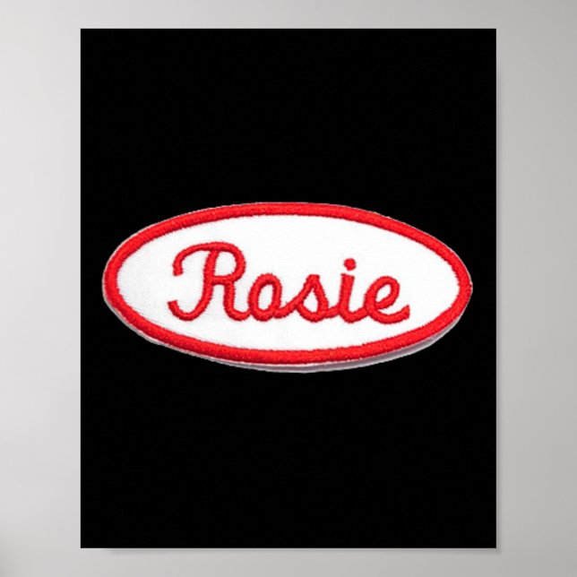 Roligt Cute Rosie Riveter Feminist Costume Poster (Framsidan)