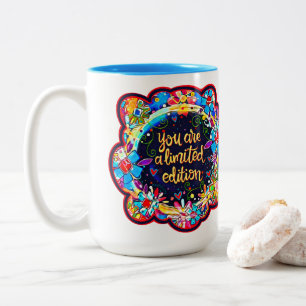 Roligt Cute Söt Begränsad Edition Inspirice Två-Tonad Mugg