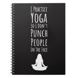 Roligt Cute Yoga Gift Ideas Anteckningsbok