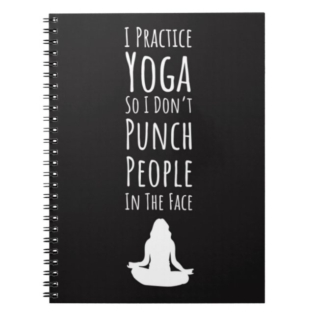 Roligt Cute Yoga Gift Ideas Anteckningsbok (Framsidan)