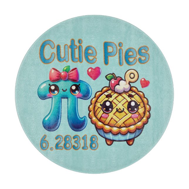 Roligt Cutie Paj Cute Pi Symbol & Paj Pun (Framsidan)