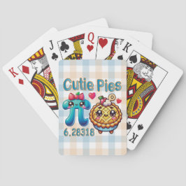 Roligt Cutie Paj Cute Pi Symbol & Paj Pun Casinokort