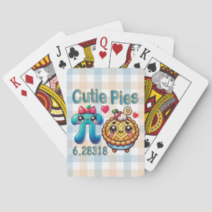 Roligt Cutie Paj Cute Pi Symbol & Paj Pun Casinokort
