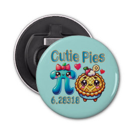 Roligt Cutie Paj Cute Pi Symbol & Paj Pun Flasköppnare