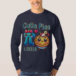 Roligt Cutie Paj Cute Pi Symbol & Paj Pun T Shirt