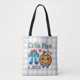 Roligt Cutie Paj Cute Pi Symbol & Paj Pun Tygkasse