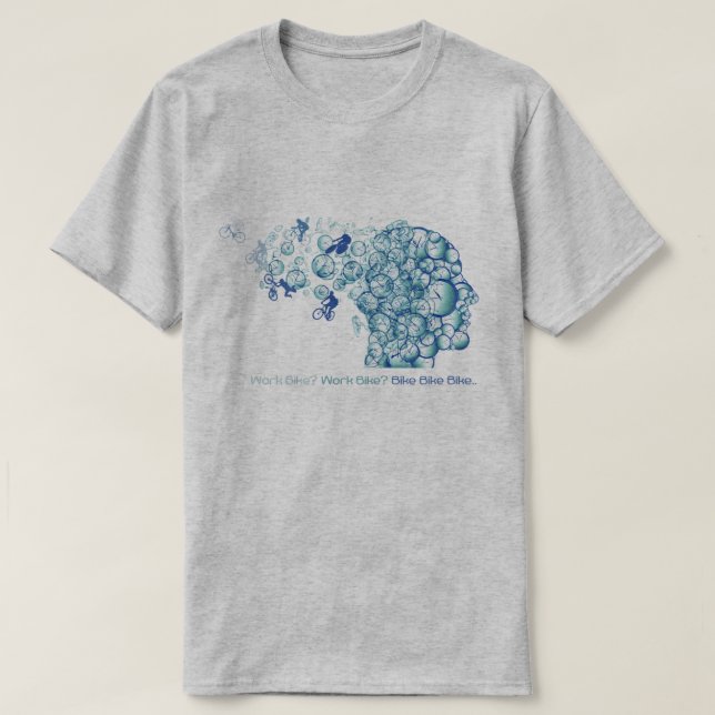 Roligt cykla - arbetscykel? Cykla T Shirt (Design framsida)
