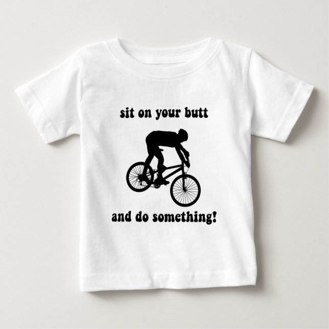Roligt cykla för berg t shirt (Framsida)