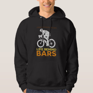 Roligt cykla för cykel"liv bak pub" cyklist hoodie