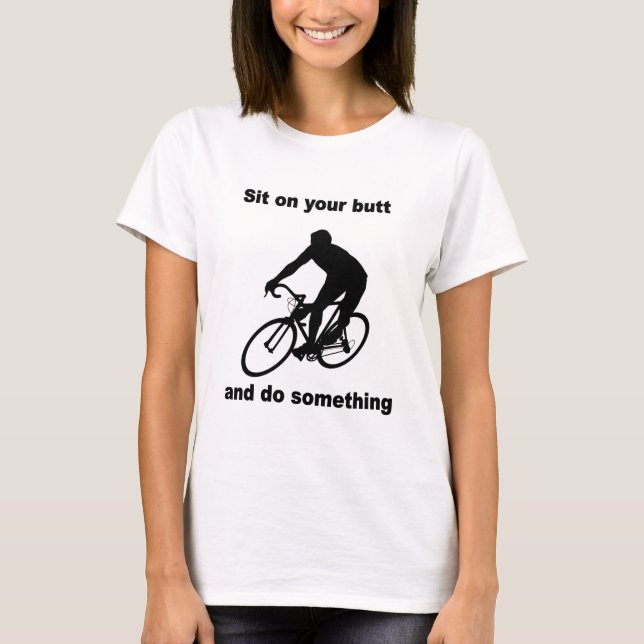 Roligt cykla t shirt (Framsida)