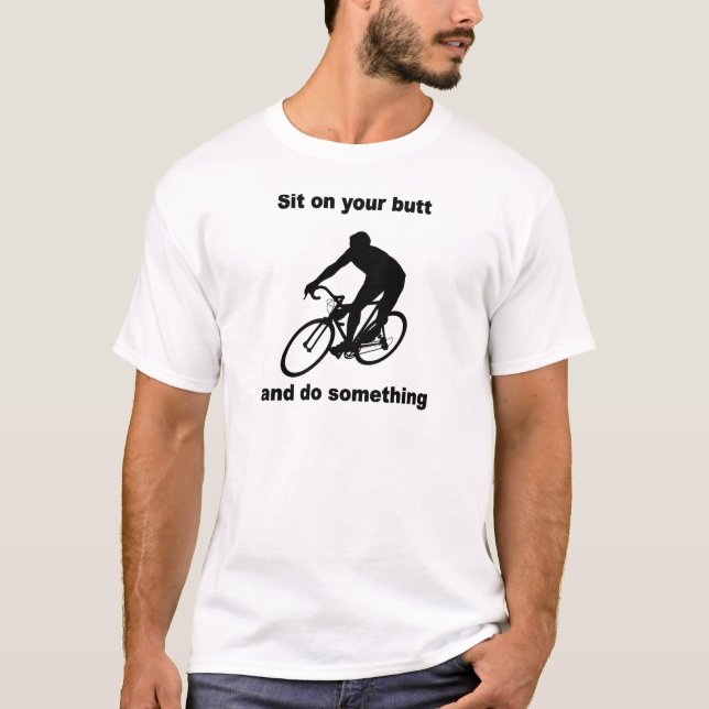 Roligt cykla tee shirt (Framsida)