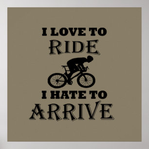Roligt cyklande talesätt poster
