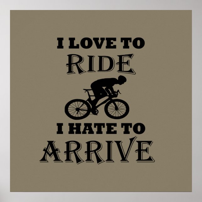 Roligt cyklande talesätt poster (Framsidan)