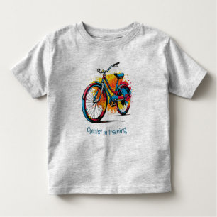 Roligt cyklist under utbildning för biokoffert t shirt