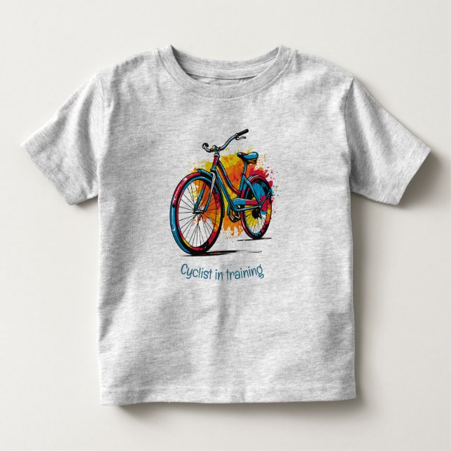 Roligt cyklist under utbildning för biokoffert t shirt (Framsida)