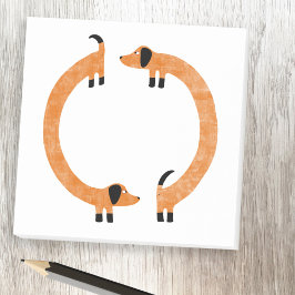 Roligt Dachshund Post-it Block