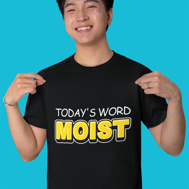 Roligt Dagens ord FuktiG typografi T Shirt (Skapare uppladdad)