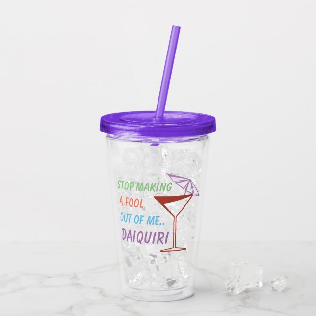 Roligt Daiquiricoctailcitationstecken Take Away Mugg (Baksida Ice)