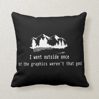 roligt dämpa för gamers, geeks och nerds kudde