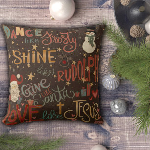 Roligt Dance som Frosty Inspirief Pillow Kudde