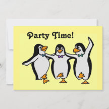 Roligt Dancing Penguins Party Time!