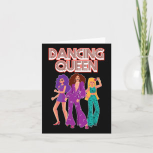 Roligt Dancing Queen Disco Dance Klubb Party 1970- Kort