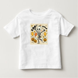 Roligt Dancing Skeleton "Boo Crew" Halloween Vecto T Shirt