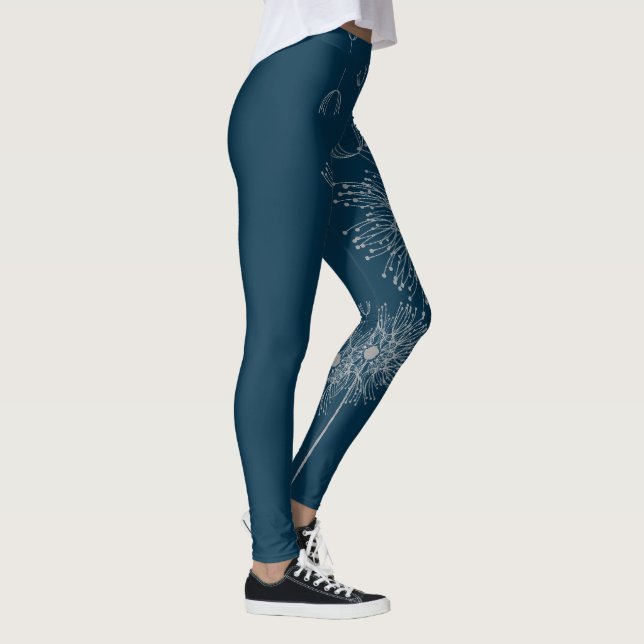 Roligt dandelion-blomma leggings (Höger)